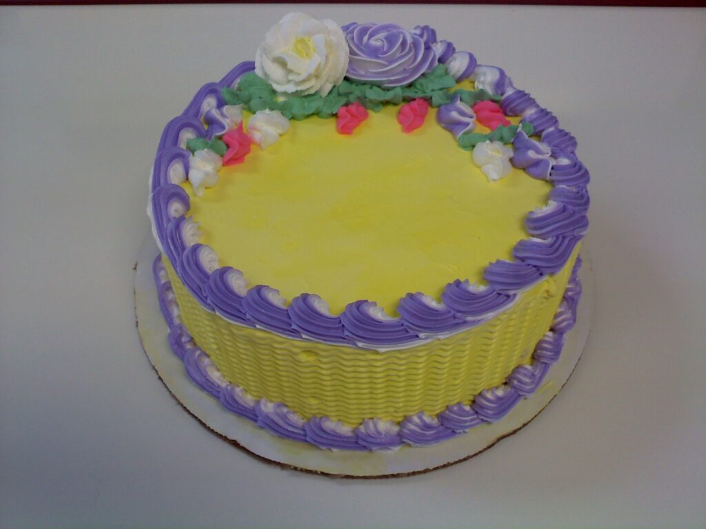 Custom decorated ice cream cake