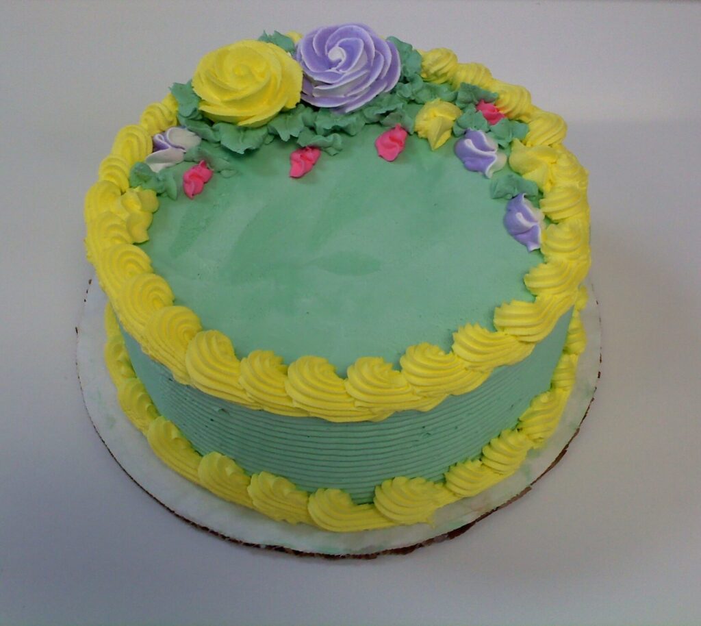 Custom decorated ice cream cake