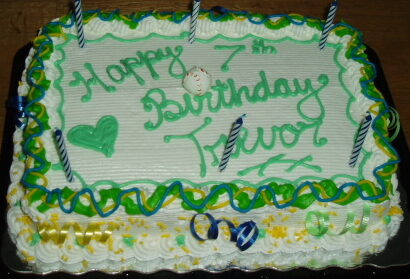 Half sheet birthday ice cream cake