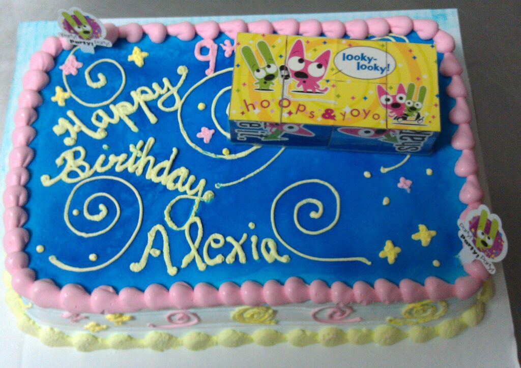 Half sheet birthday ice cream cake