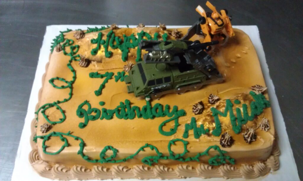 Half sheet birthday ice cream cake