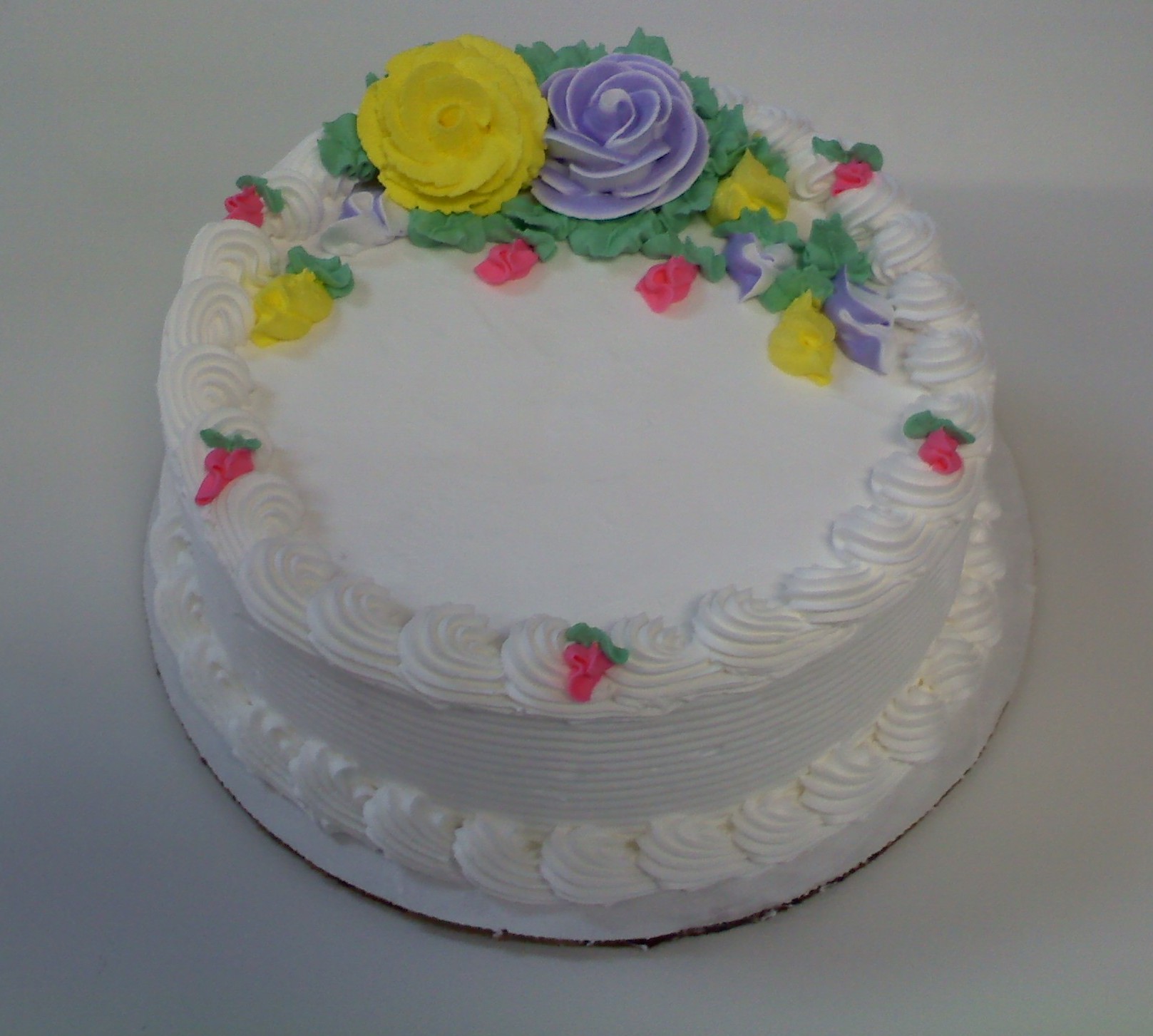 Custom small round ice cream cake