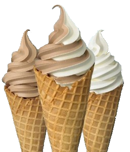 Waffle cone piled with toppings